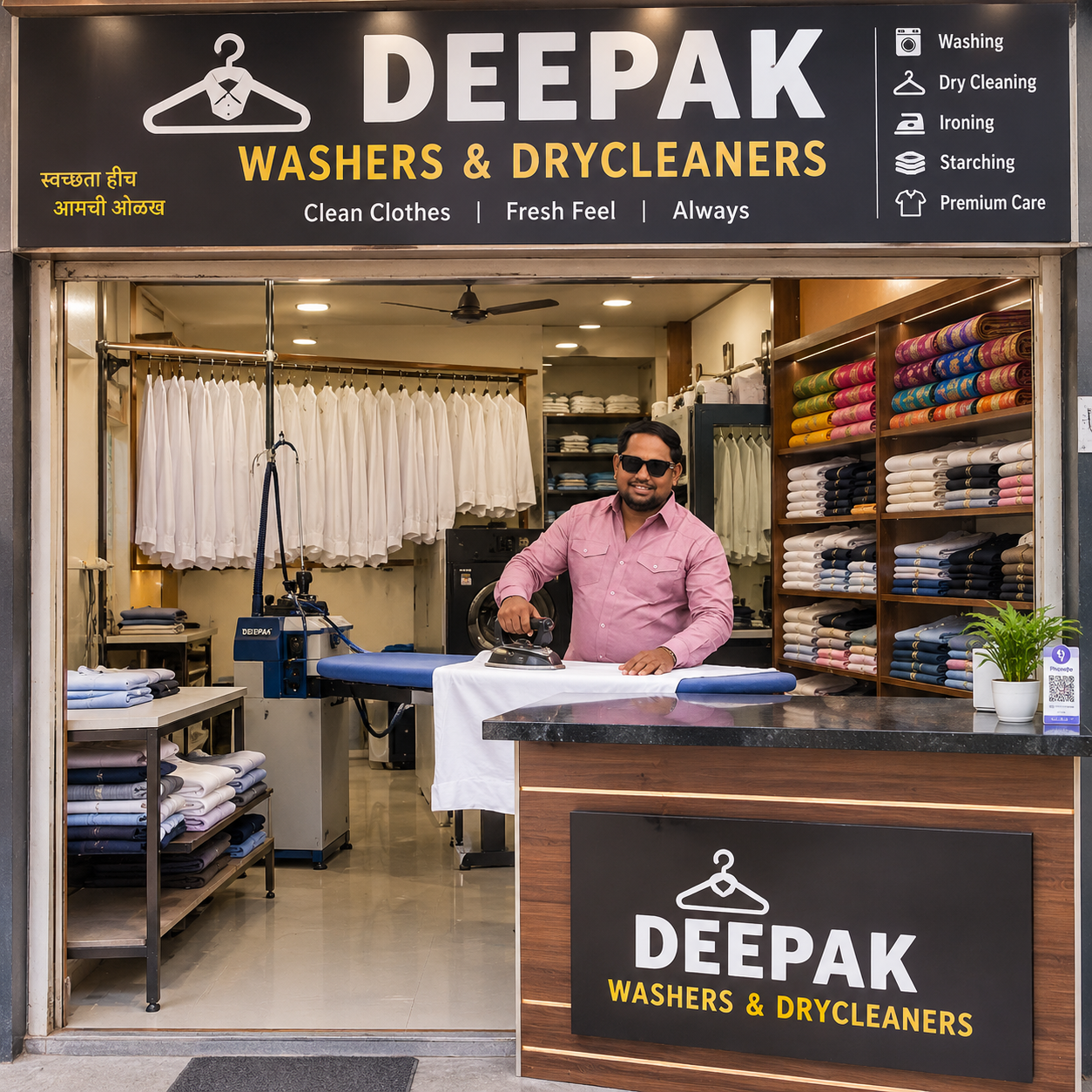 Deepak Washers & Drycleaners Shop