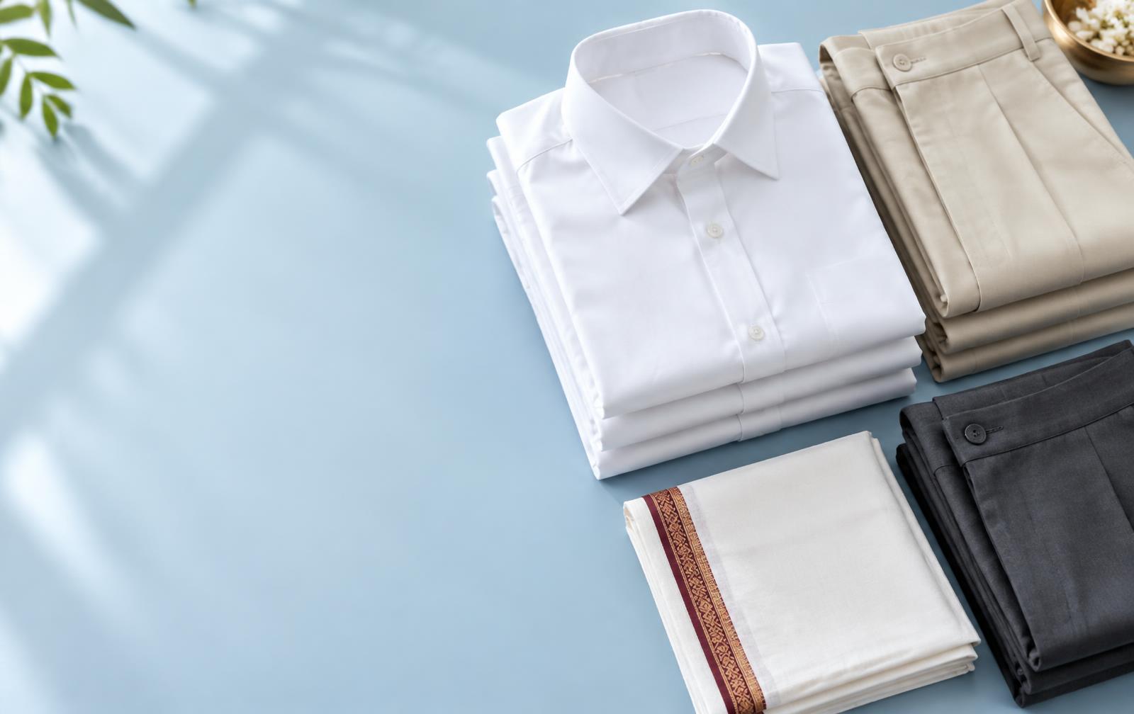 Starched shirts & pants